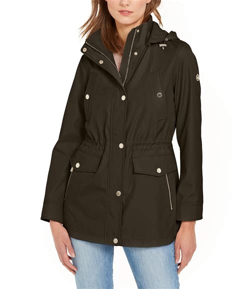 michael kors fleece jacket|michael kors anorak jacket women.